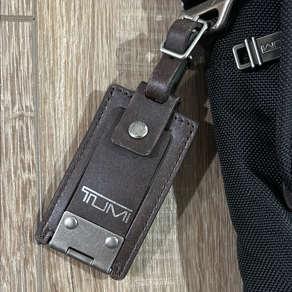 TUMI Alpha Bravo Beale Black and Brown Crossbody Bag - Picture 6 of 16